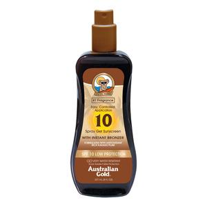 Australian Gold Lotion Sunscreen Spray with bronzer SPF10 - 237 ml.