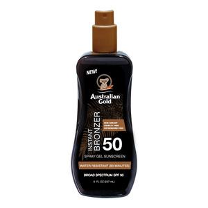 Australian Gold Lotion Sunscreen Spray with bronzer SPF50 - 237 ml.