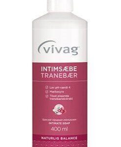 Vivag Intimsæbe Tranebær, 400ml.