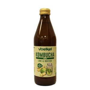 Voelkel Kombucha Lime-Ingefær Ø, 33cl