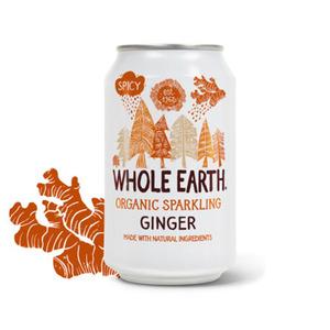 Whole Earth Ginger Soda i dåse Ø - 330 ml.