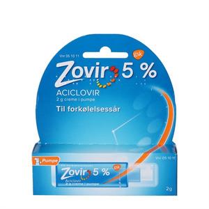 Zovir 5% creme m. pumpe - 2 g